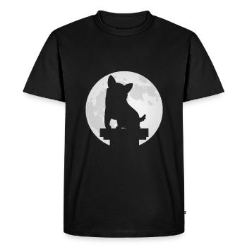 Corgi - T-shirt Premium bio Homme - noir - Devant - Nico (187cm)
