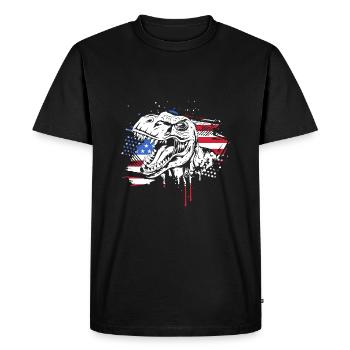 4 juillet Couleurs nationales Fête nationale des États-Unis - T-shirt Premium bio Homme - noir - Devant - Nico (187cm)