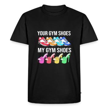Pole Dance - T-shirt Premium bio Homme - noir - Devant - Nico (187cm)