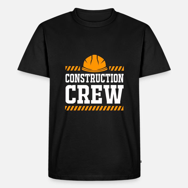 Bauarbeiter Baustelle - Männer Premium Bio T-Shirt - Schwarz