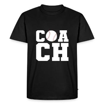 Softball Joueur Softball Entraîneur - T-shirt Premium bio Homme - noir - Devant - Nico (187cm)