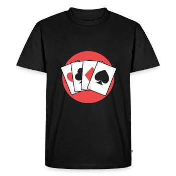 Blackjack Black Jack - Men's Premium Organic T-Shirt - black - Front - Nico (187cm)