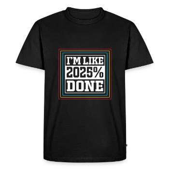 Classe de 2025 Abitur Abiturient Abitur 2025 - T-shirt Premium bio Homme - noir - Devant - Nico (187cm)