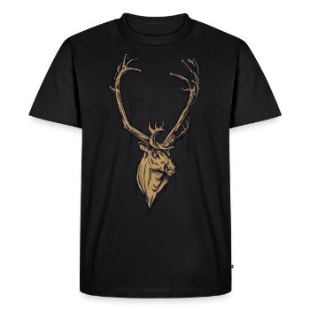 golden reindeer - T-shirt Premium bio Homme - noir - Devant - Nico (187cm)