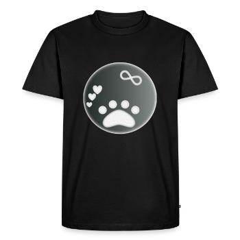Amour infini des animaux - T-shirt Premium bio Homme - noir - Devant - Nico (187cm)