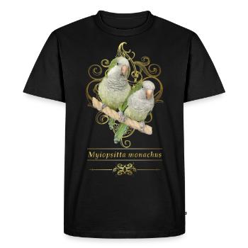 Argentine Parakeet - Men's Premium Organic T-Shirt - black - Front - Nico (187cm)