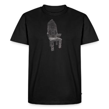 AMBIGUOUS THRONE - Men's Premium Organic T-Shirt - black - Front - Nico (187cm)