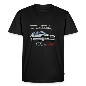 205 1,9 1991 1992 1993 Gris Futura - T-shirt Premium bio Homme - noir - Devant - Nico (187cm)