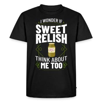 Sweet Relish Pickles Bouteille Spice Jar - T-shirt Premium bio Homme - noir - Devant - Nico (187cm)