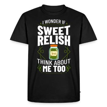 Sweet Relish Pickles Bouteille Spice Jar - T-shirt Premium bio Homme - noir - Devant - Nico (187cm)