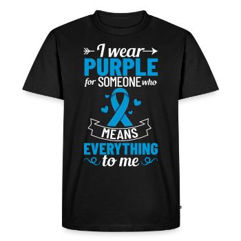 Epilepsy Convulsive disease Epileptic seizure - Men's Premium Organic T-Shirt - black - Front - Nico (187cm)