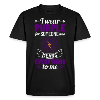 Epilepsy Convulsive disease Epileptic seizure - Men's Premium Organic T-Shirt - black - Front - Nico (187cm)