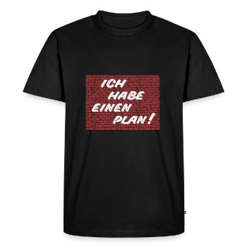 Cult - J'ai un plan! - DDR TV - T-shirt Premium bio Homme - noir - Devant - Nico (187cm)