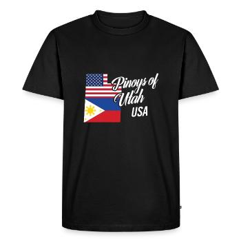 Filipinos of Utah Design for Proud Fil-Ams - Men's Premium Organic T-Shirt - black - Front - Nico (187cm)