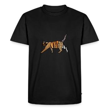 félin - T-shirt Premium bio Homme - noir - Devant - Nico (187cm)