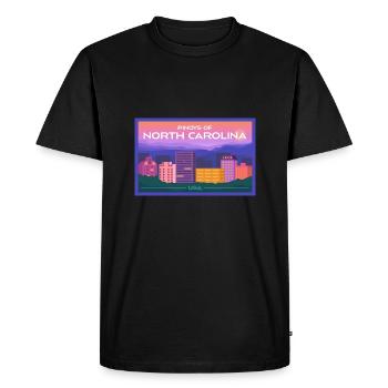 Conception Fil-Am en Caroline du Nord pour Proud Pinoys - T-shirt Premium bio Homme - noir - Devant - Nico (187cm)