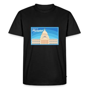 Mississippi Fil-Am design for proud Pinoys - Men's Premium Organic T-Shirt - black - Front - Nico (187cm)