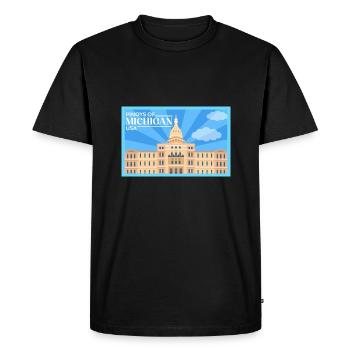 Michigan Fil-Am Design pour Proud Pinoys - T-shirt Premium bio Homme - noir - Devant - Nico (187cm)