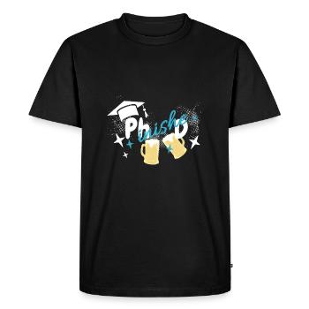 Degree Doctor Phinished Beer - Men's Premium Organic T-Shirt - black - Front - Nico (187cm)