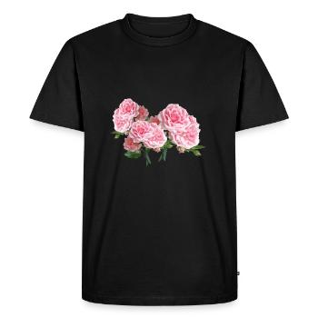 roses roses fleur fleurs jardin garden3 - T-shirt Premium bio Homme - noir - Devant - Nico (187cm)