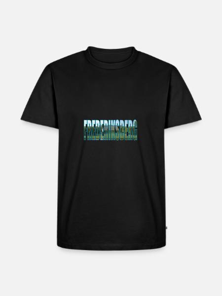 FREDERIKSBERG DÄNEMARK - Männer Premium Bio T-Shirt - Schwarz