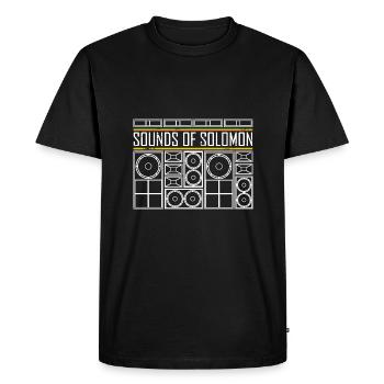 Roots Reggae Sounds of Solomon - T-shirt Premium bio Homme - noir - Devant - Nico (187cm)