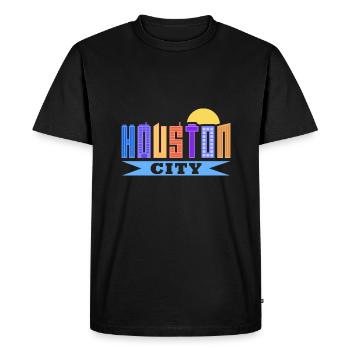Design de la ville de Houston pour les fiers résidents de Houston - T-shirt Premium bio Homme - noir - Devant - Nico (187cm)