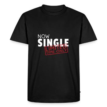 Now Single Limited time only Gift Singel - Men's Premium Organic T-Shirt - black - Front - Nico (187cm)