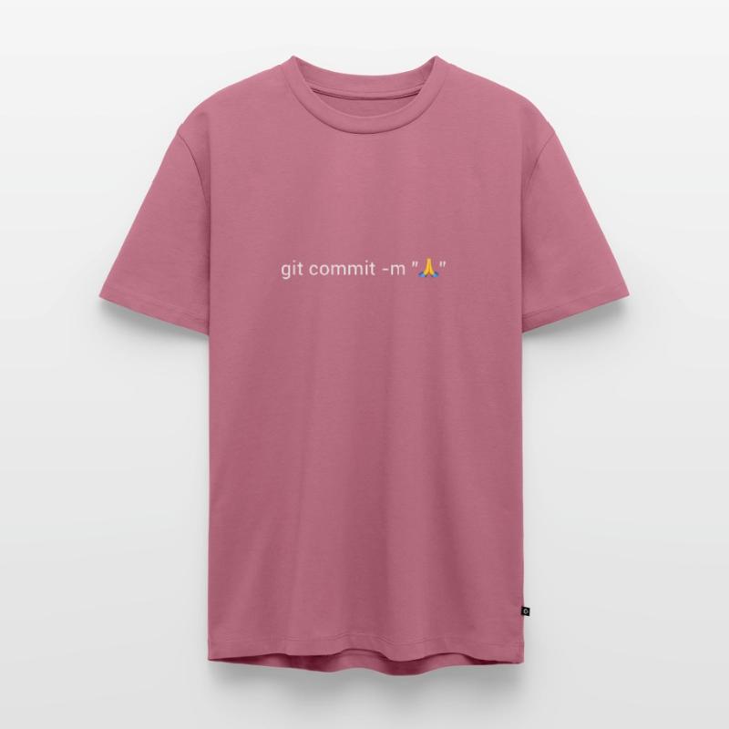 git commit -m pray Men's Premium Organic T-Shirt