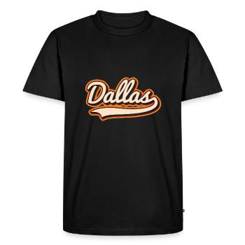 Dallas Design pour un Dallasite fier - T-shirt Premium bio Homme - noir - Devant - Nico (187cm)