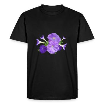 Pétunia fleurs pétunia fleurs jardin jardin - T-shirt Premium bio Homme - noir - Devant - Nico (187cm)