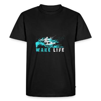 Wakeboarder gift wakeboard waterskiing - Men's Premium Organic T-Shirt - black - Front - Nico (187cm)