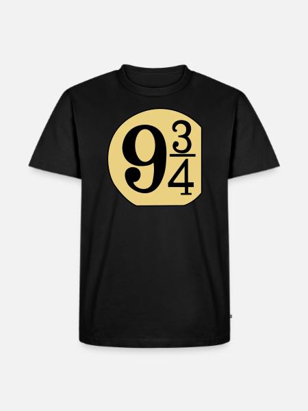 Shield 9 3/4 - Men's Premium Organic T-Shirt - black