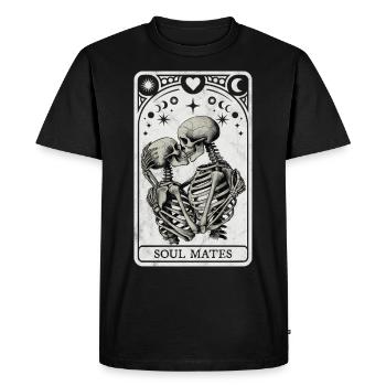 Âmes sœurs Tarot - T-shirt Premium bio Homme - noir - Devant - Nico (187cm)