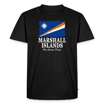 Drapeau des Îles Marshall - Drapeau des Îles Marshall - T-shirt Premium bio Homme - noir - Devant - Nico (187cm)