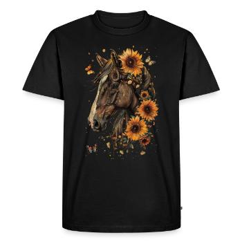 Morgane - T-shirt Premium bio Homme - noir - Devant - Nico (187cm)