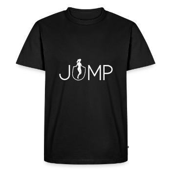Jump Design for Rope Jumpers - Men's Premium Organic T-Shirt - black - Front - Nico (187cm)