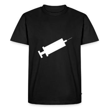 Seringue - T-shirt Premium bio Homme - noir - Devant - Nico (187cm)