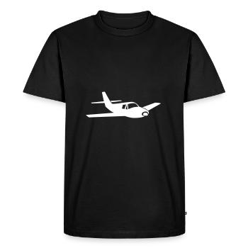 Avion avion avion - T-shirt Premium bio Homme - noir - Devant - Nico (187cm)