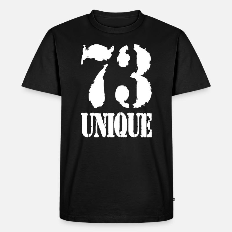 73 - Männer Premium Bio T-Shirt - Schwarz