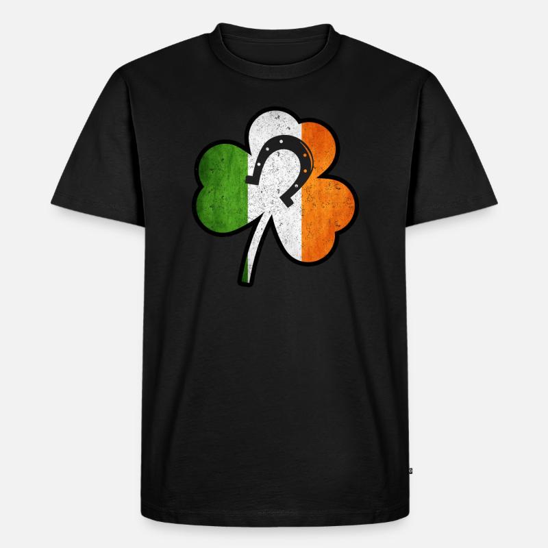 St. Patricks Day - Männer Premium Bio T-Shirt - Schwarz