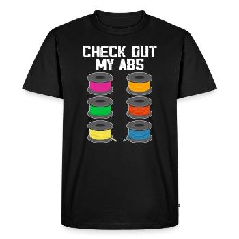 Check Out My ABS Filament 3D Printer - Men's Premium Organic T-Shirt - black - Front - Nico (187cm)