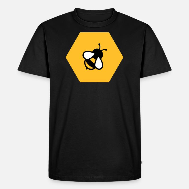 Biene Wabe - Männer Premium Bio T-Shirt - undefined