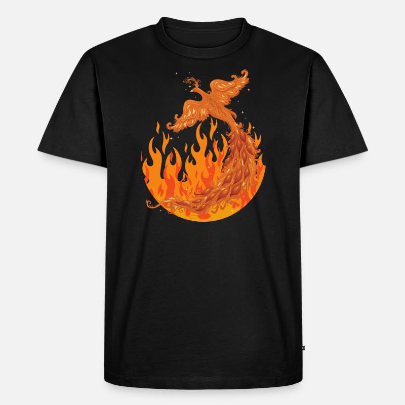 Phönix - Männer Premium Bio T-Shirt - Schwarz