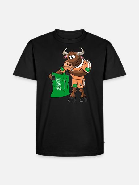 Arabie Saoudite Fan Taureau - T-shirt Premium bio Homme - noir