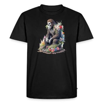 Just a Girl Who Loves Sloth - Men's Premium Organic T-Shirt - black - Front - Nico (187cm)