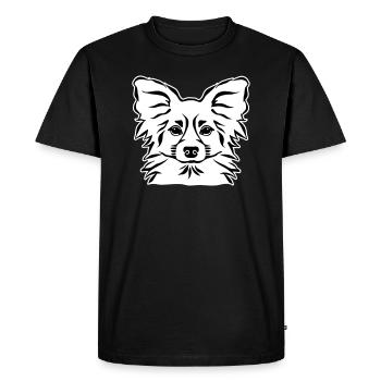Papillon - T-shirt Premium bio Homme - noir - Devant - Nico (187cm)