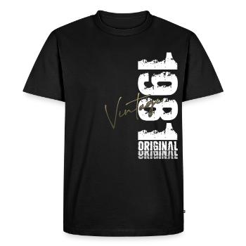 44ème Anniversaire Original Vintage 1981 - T-shirt Premium bio Homme - noir - Devant - Nico (187cm)