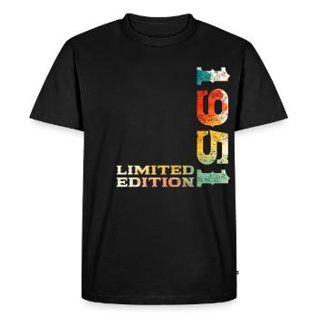 74ème Anniversaire Original Vintage 1951 - T-shirt Premium bio Homme - noir - Devant - Nico (187cm)