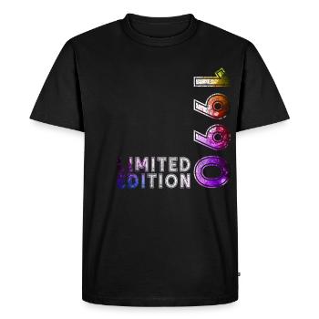 35ème anniversaire cadeau mari Original 1990 - T-shirt Premium bio Homme - noir - Devant - Nico (187cm)